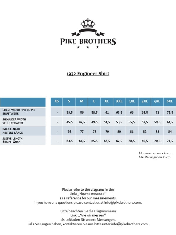 PIKE BROTHERS 1932 ENGINEER SHIRT UNION BLACK