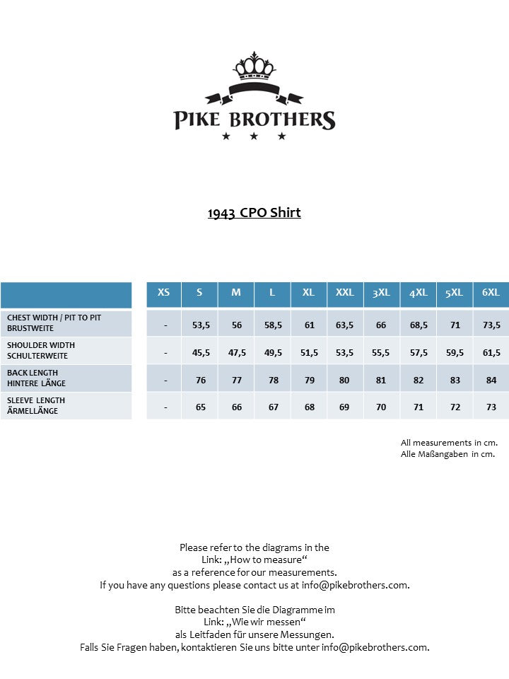 PIKE BROTHERS 1943 CPO SHIRT TIJUANA