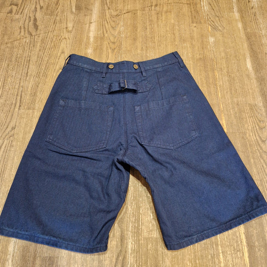 FLEURS DE BAGNE SHORT CARGO METIS COTON HBT NAVY