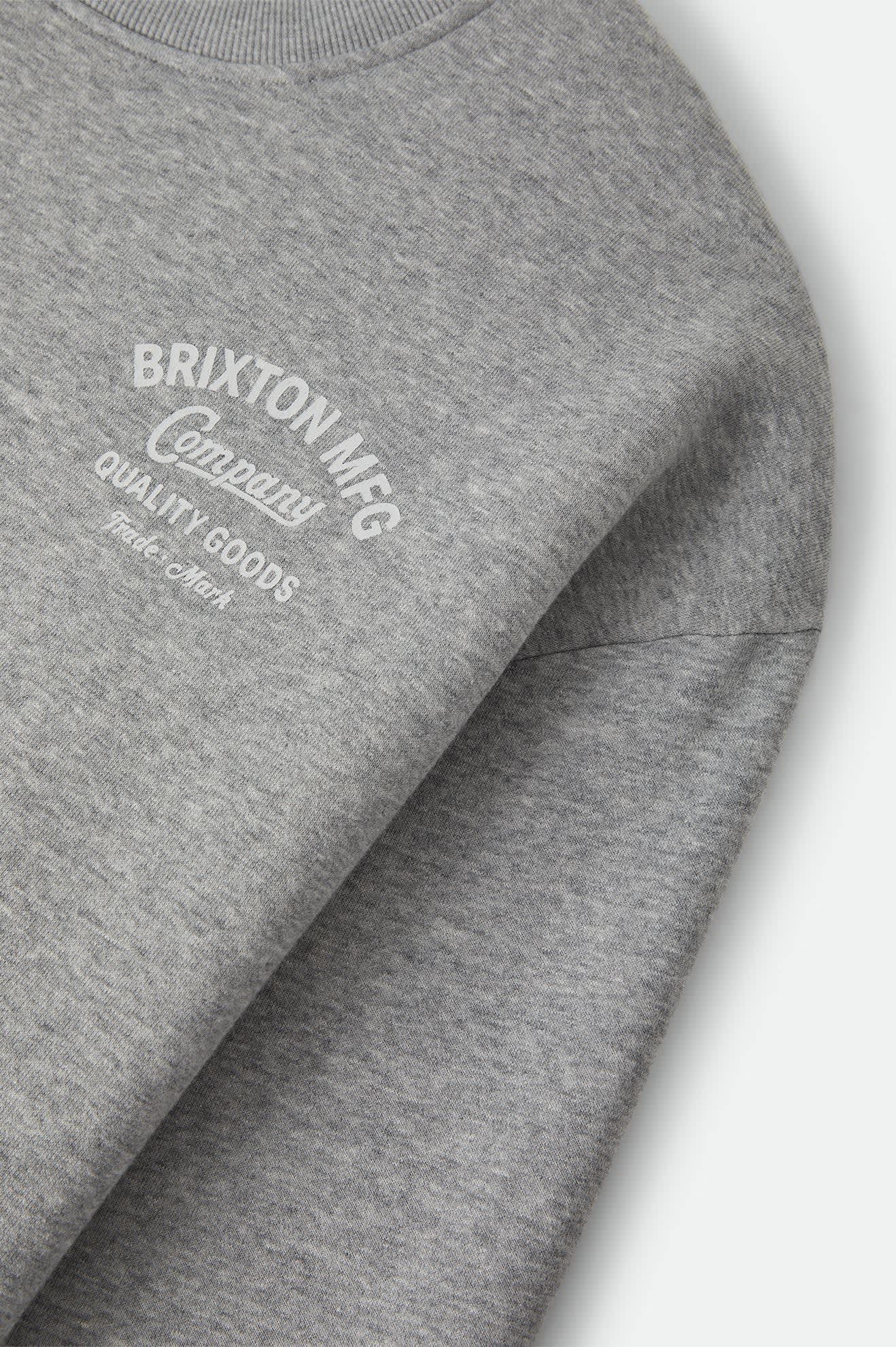 BRIXTON - Straton Crew grey