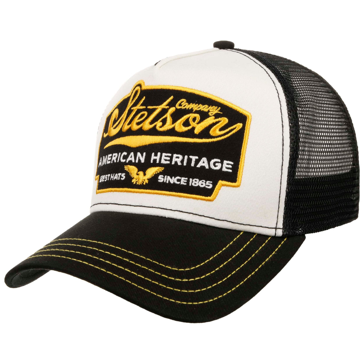 STETSON - Trucker Cap American Heritage BLACK