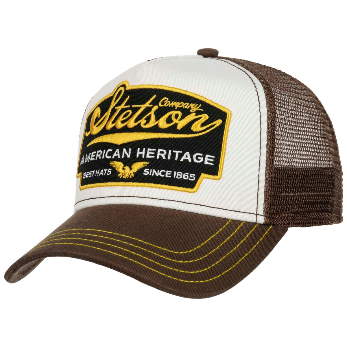 STETSON - Trucker Cap American Heritage BROWN