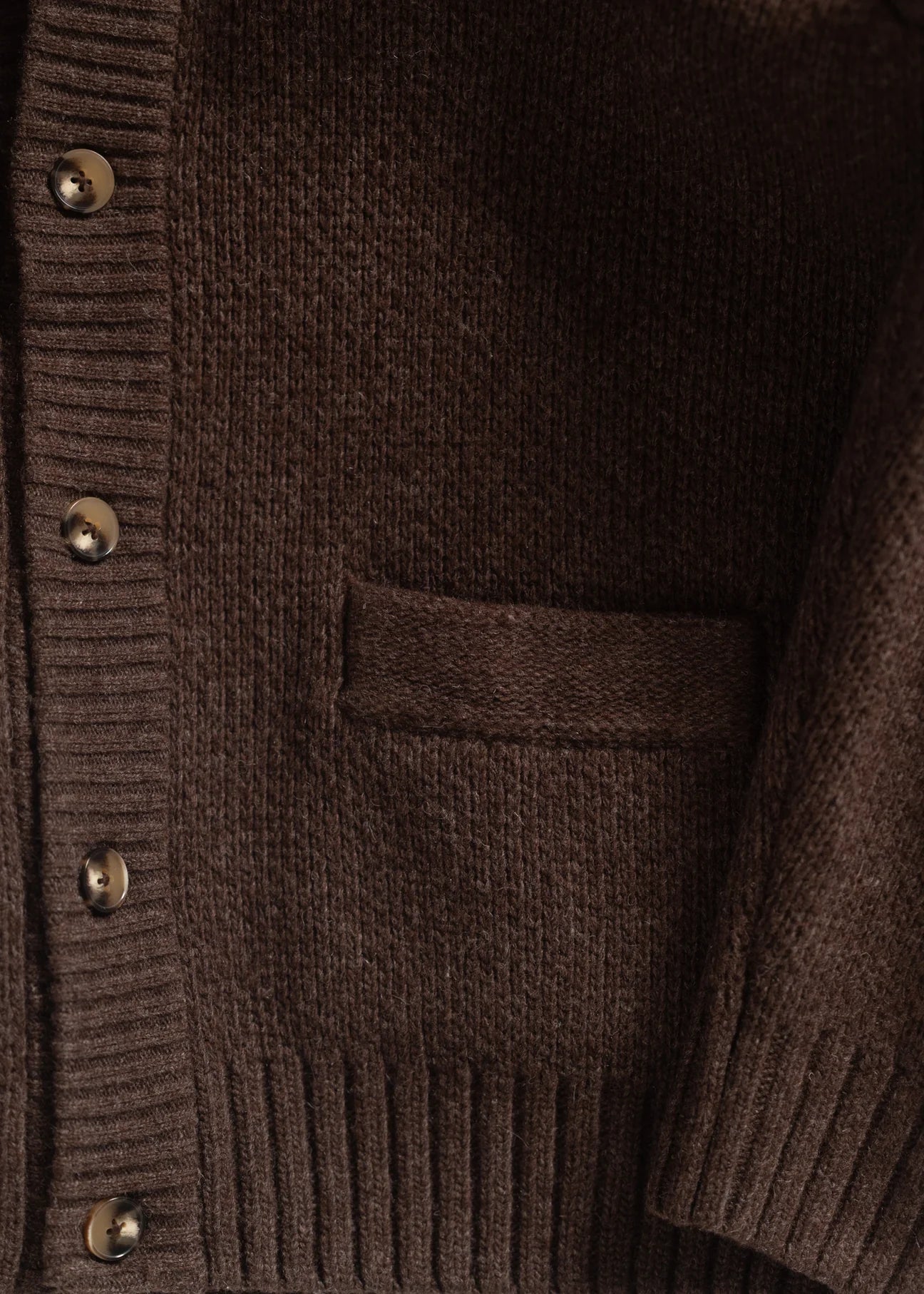 IRON AND RESIN - CABIN SHAWL Cardigan brown