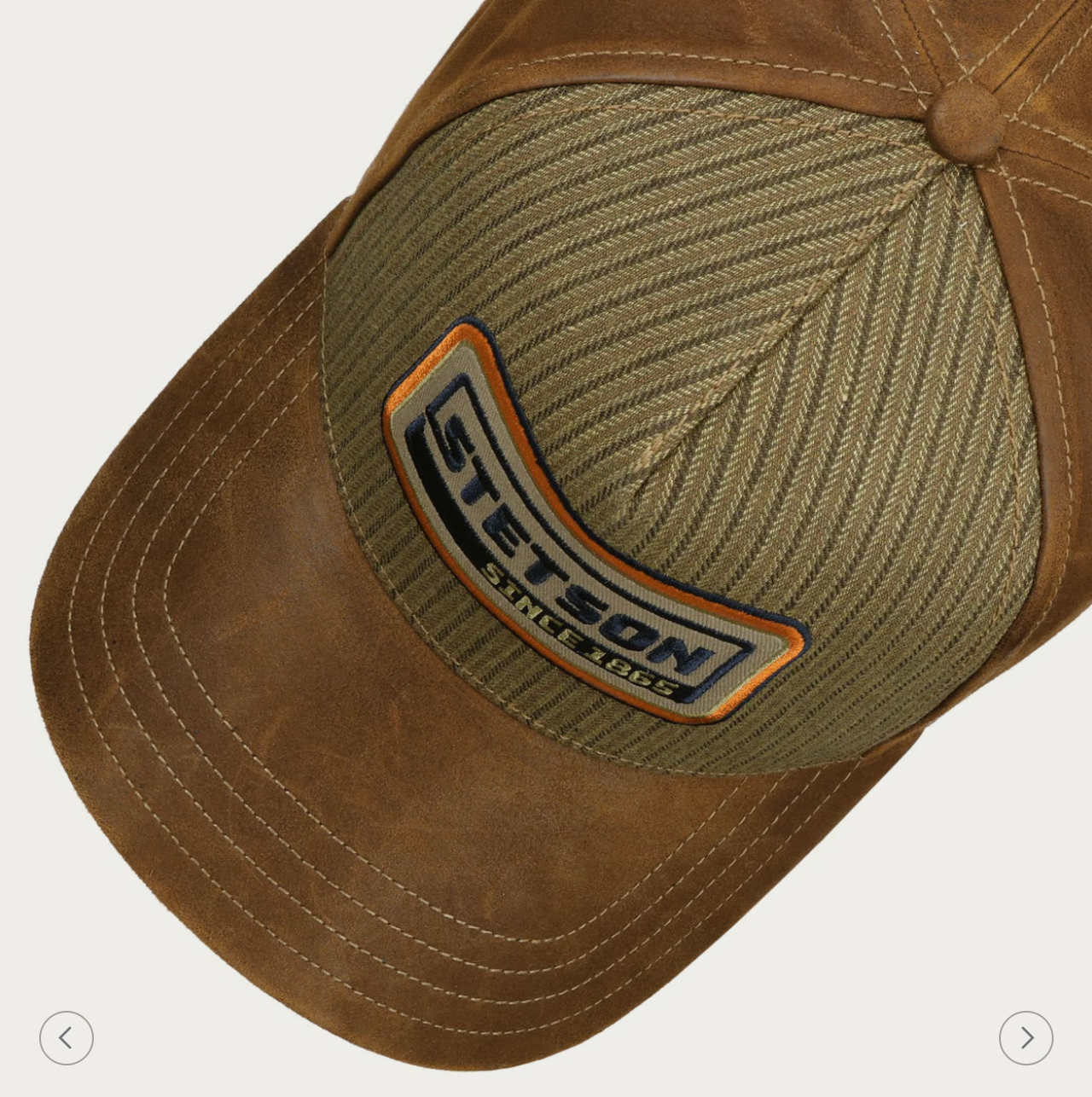 STETSON - Trucker Cap Cotton Linen Stripe