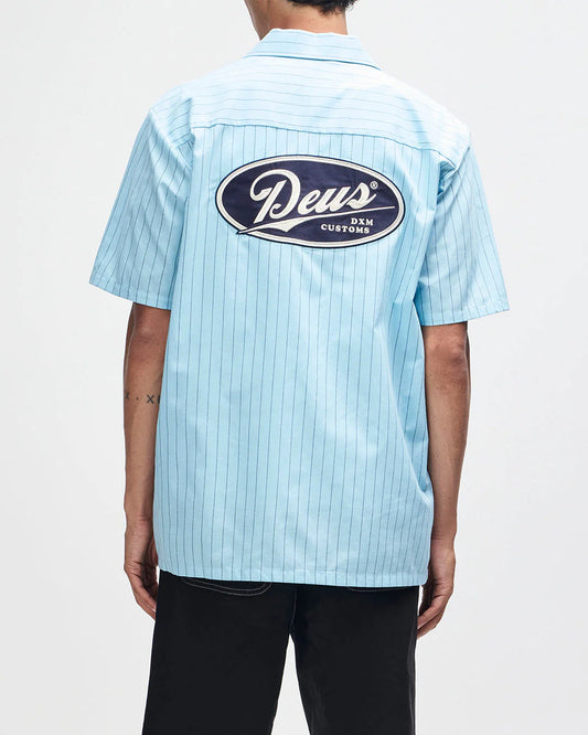 Deus ex Machina - FORECOURT STRIPE Sky Blue