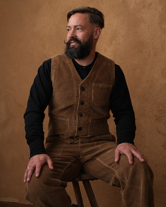 PIKE BROTHERS - 1937 ROAMER VEST Light Brass Cord