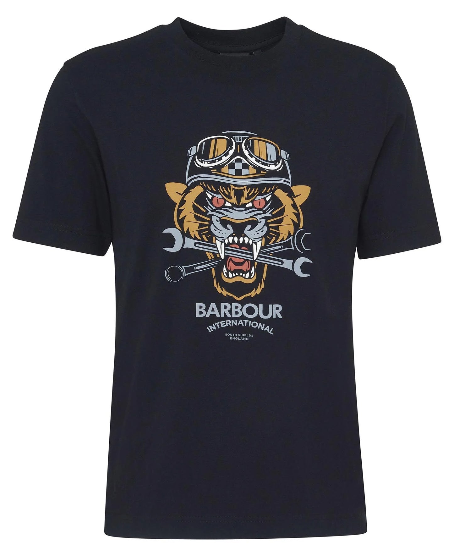 バブアー インターナショナル カーリース グラフィック Tシャツ