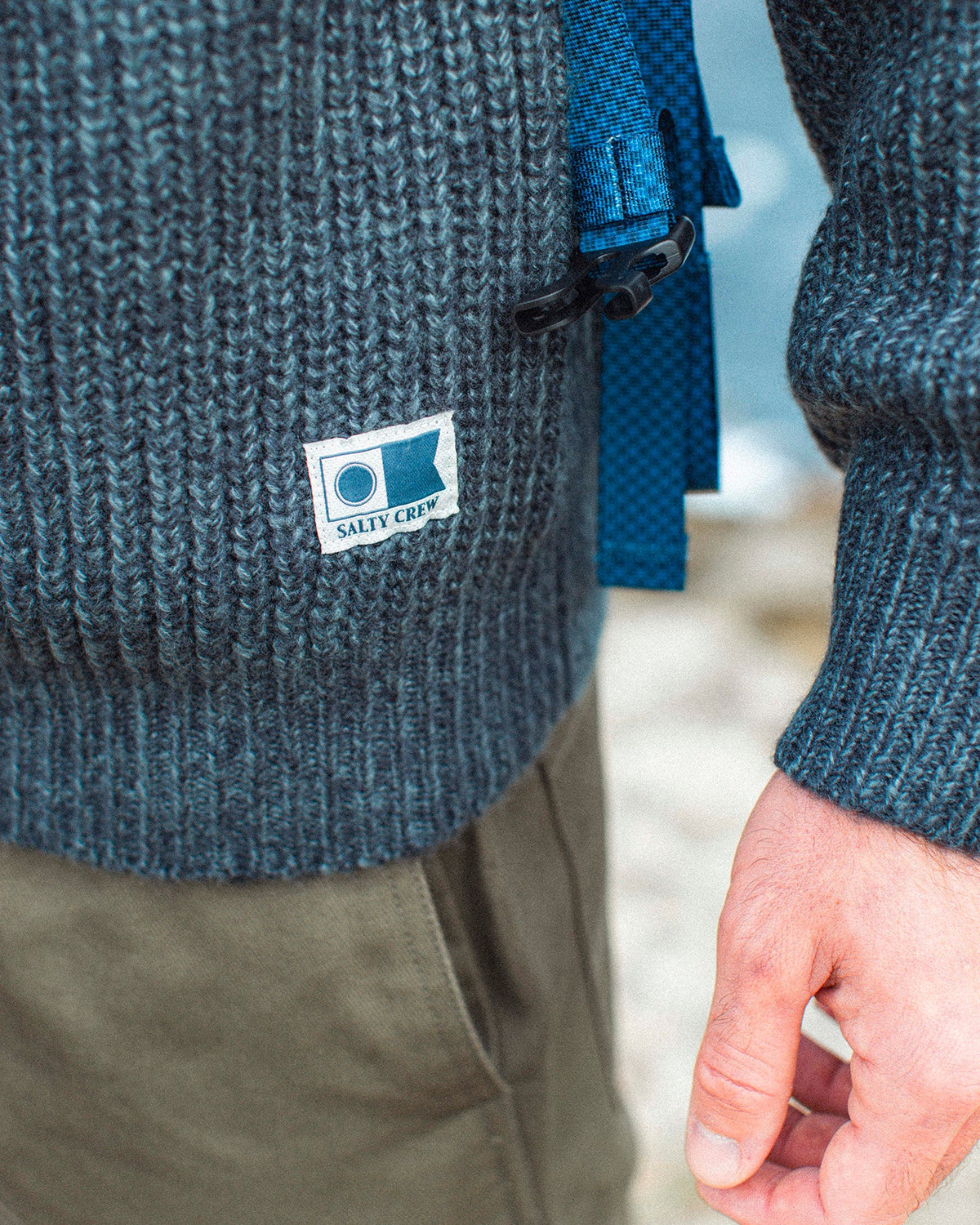 SALTY CREW - Harbor Fishermans Knit - Midnight Navy