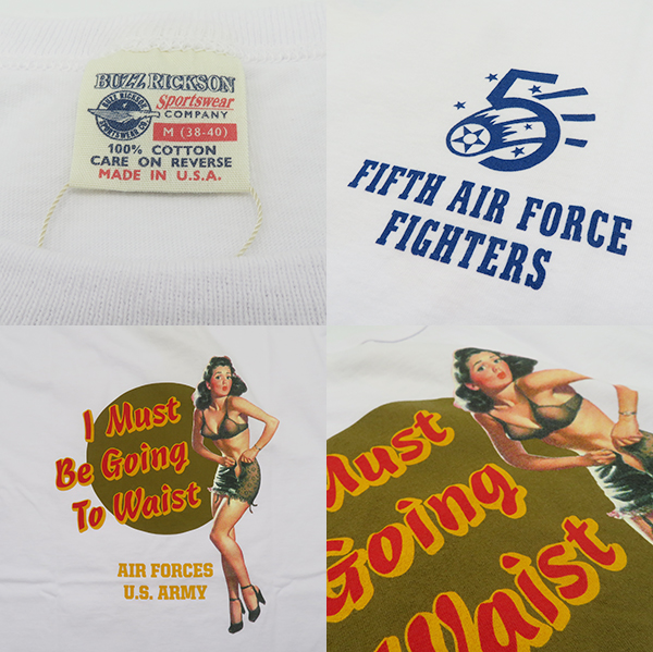 BUZZ RICKSON - T-shirt « I Must Be Going To Waist »