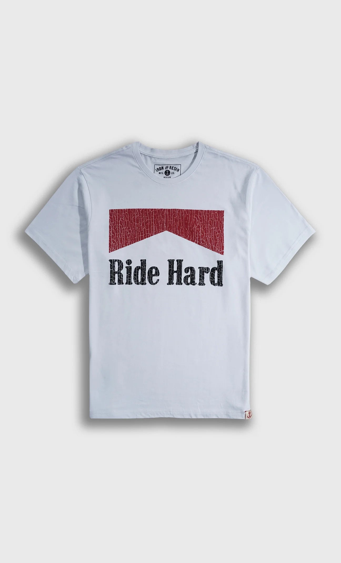 IRON AND RESIN - Ride Hard Tee WHITE