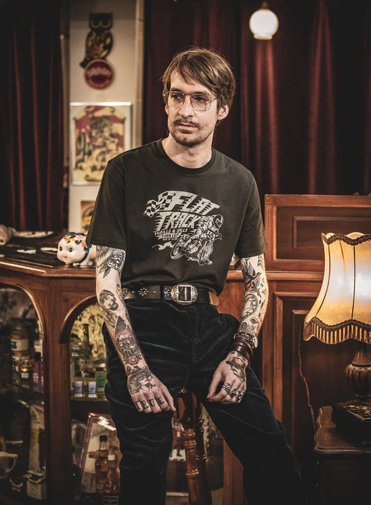 Age of Glory - Turn Left Tee Washed Black