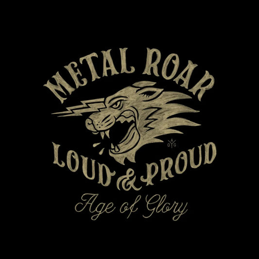 Age of Glory - Metal Roar Tee Washed Black