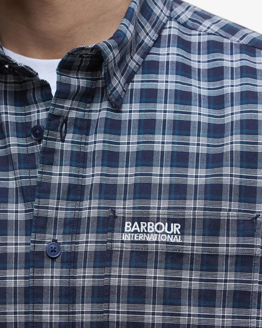BARBOUR - Hawks check Oxford Shirt NAVY