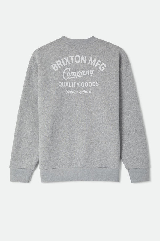 BRIXTON - Straton Crew grey