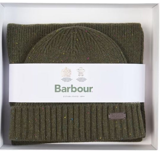 BARBOUR PACK CADEAU BONNET & ECHARPE