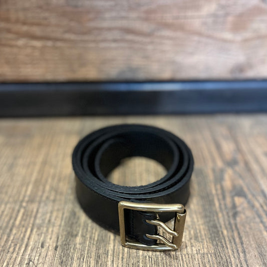 ATELIER BOWER CUIR VACHETTE BOUCLE DOUBLE NOIR