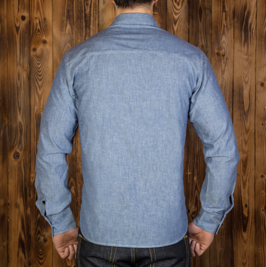 PIKE BROTHERS 1937 ROAMER SHIRT BLUE CHAMBREY