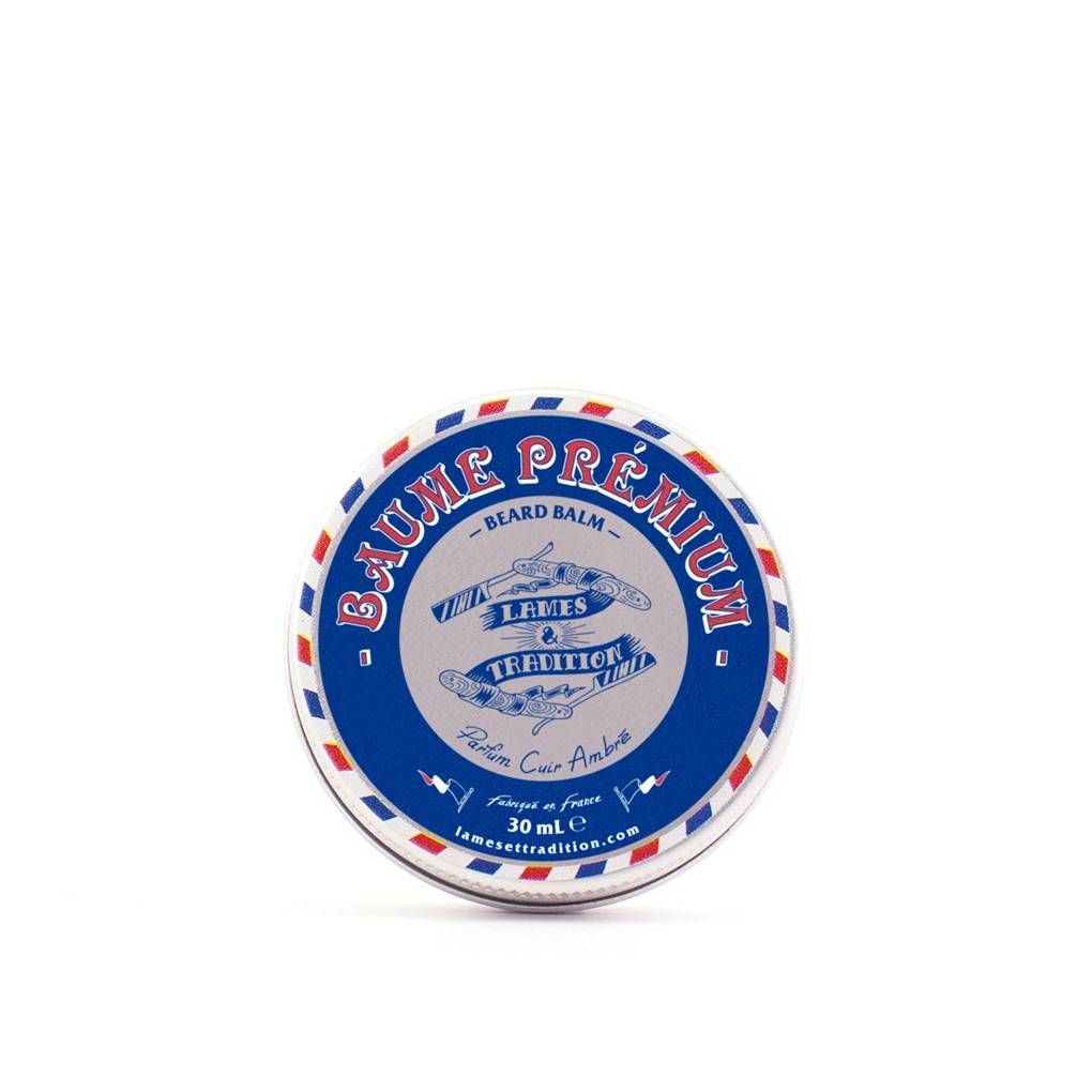 LAMES ET TRADITION BAUME A BARBE PREMIUM CUIR AMBRE