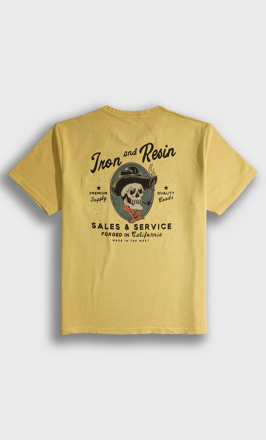 IRON AND RESIN - T-shirt de poche Old Cowboy