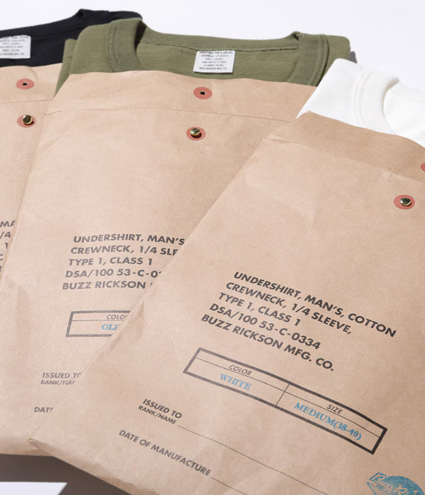 BUZZ RICKSON - Package t-shirt Governent issue White