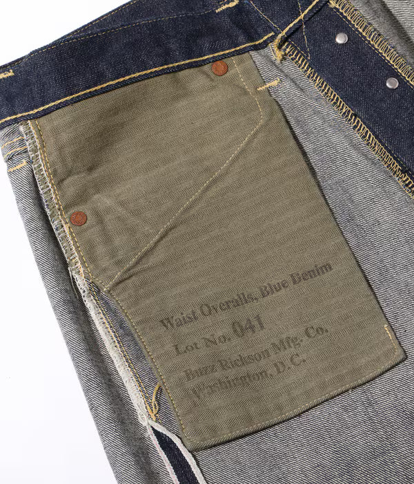 BUZZ RICKSON - WORLD WAR II WAIST OVERALLS selvege