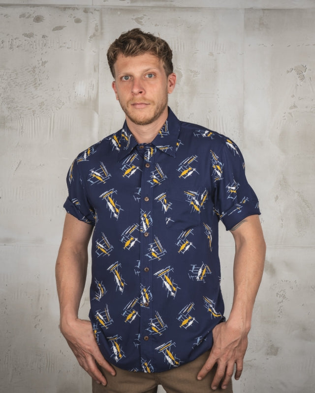 パイク・ブラザーズ 1948 サーフシャツ カホオラウェ ブルー