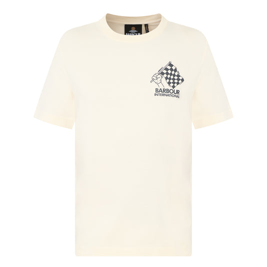 Barbour - HERMAN GRAPHIC T-SHIRT crème