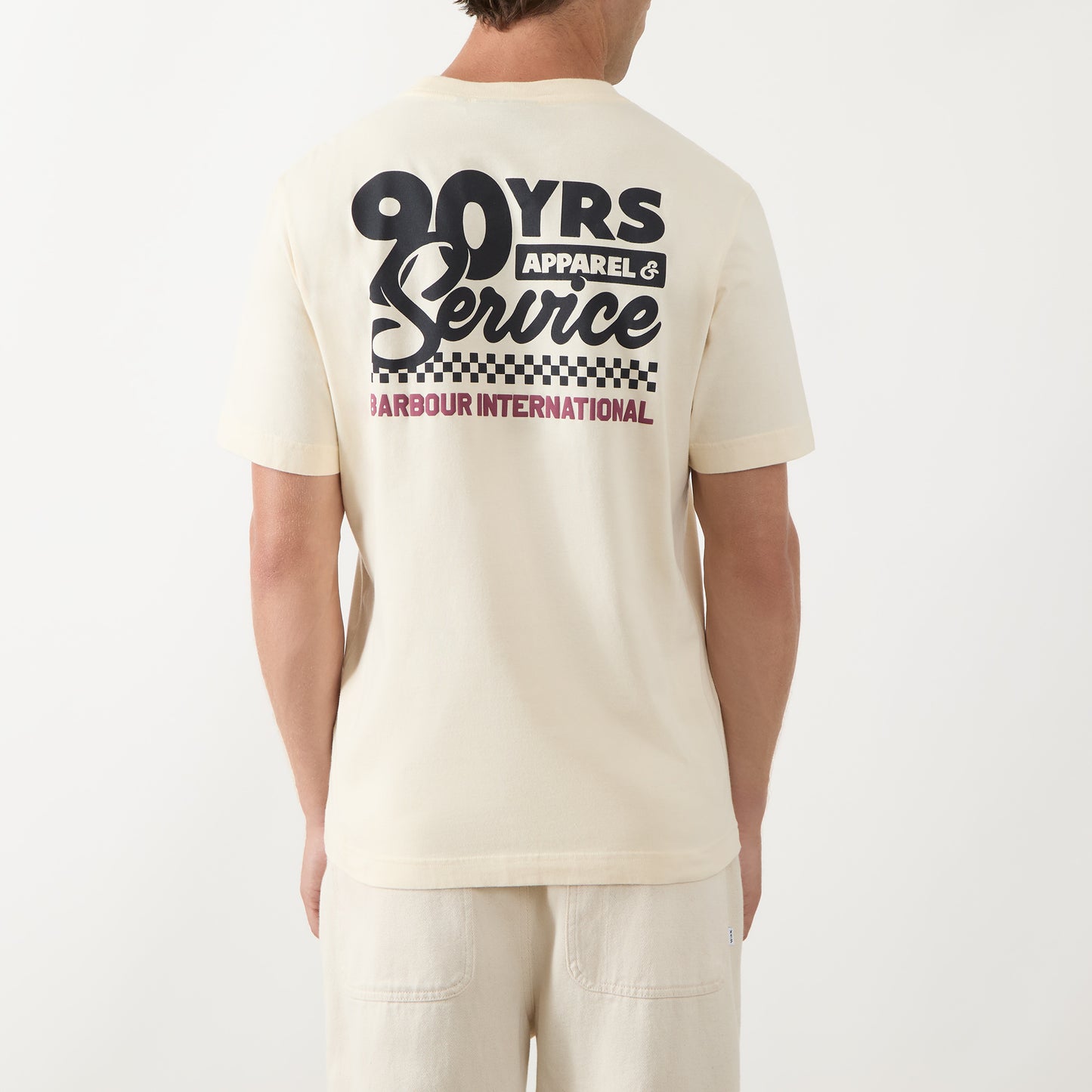 Barbour - HERMAN GRAPHIC T-SHIRT crème