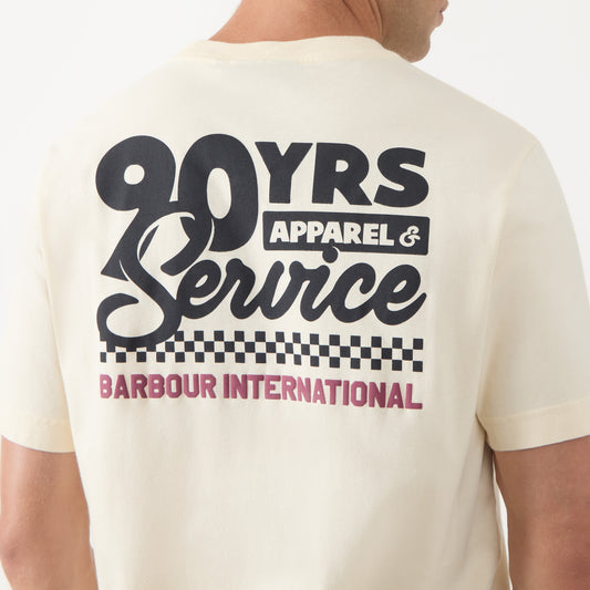 Barbour - HERMAN GRAPHIC T-SHIRT crème