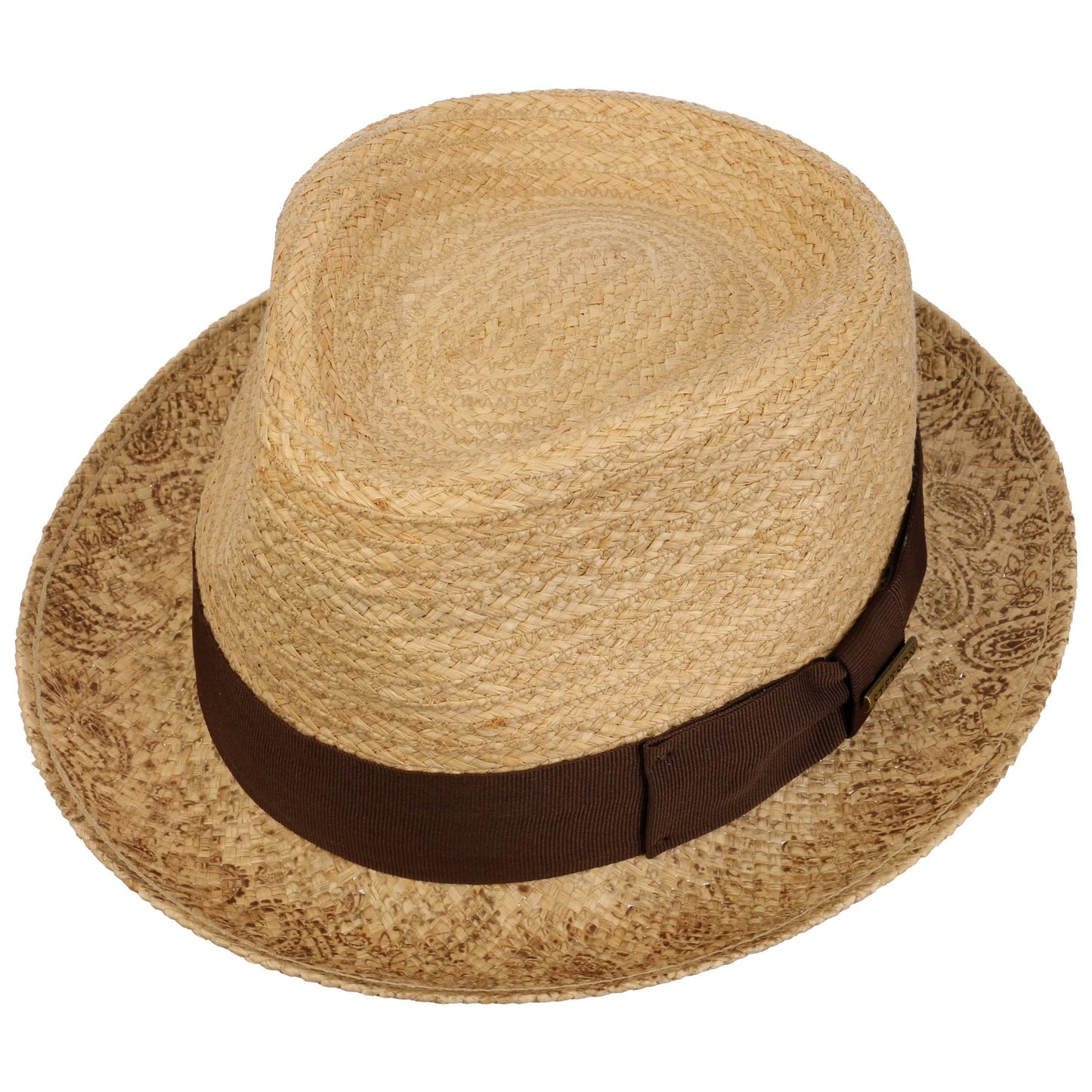 STETSON - Raphia Printed Brim Player