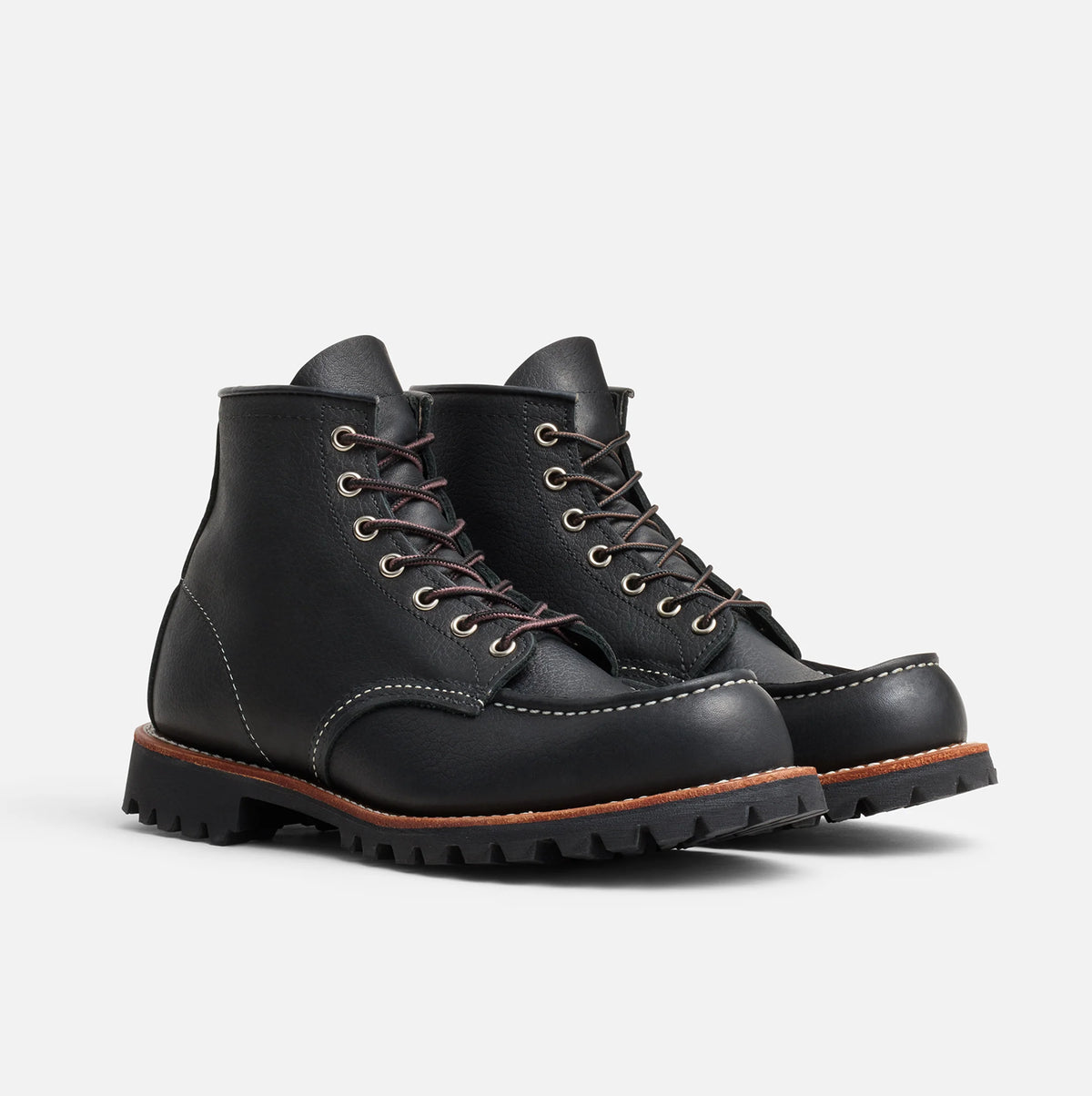 RED WING SHOES - 2949 Roughneck Moc Toe Black Oil Slick