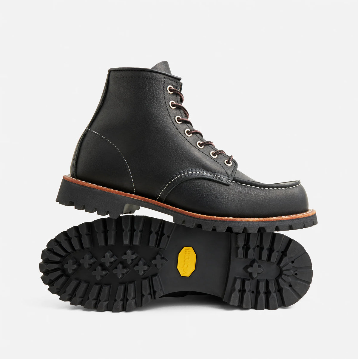 RED WING SHOES - 2949 Roughneck Moc Toe Black Oil Slick