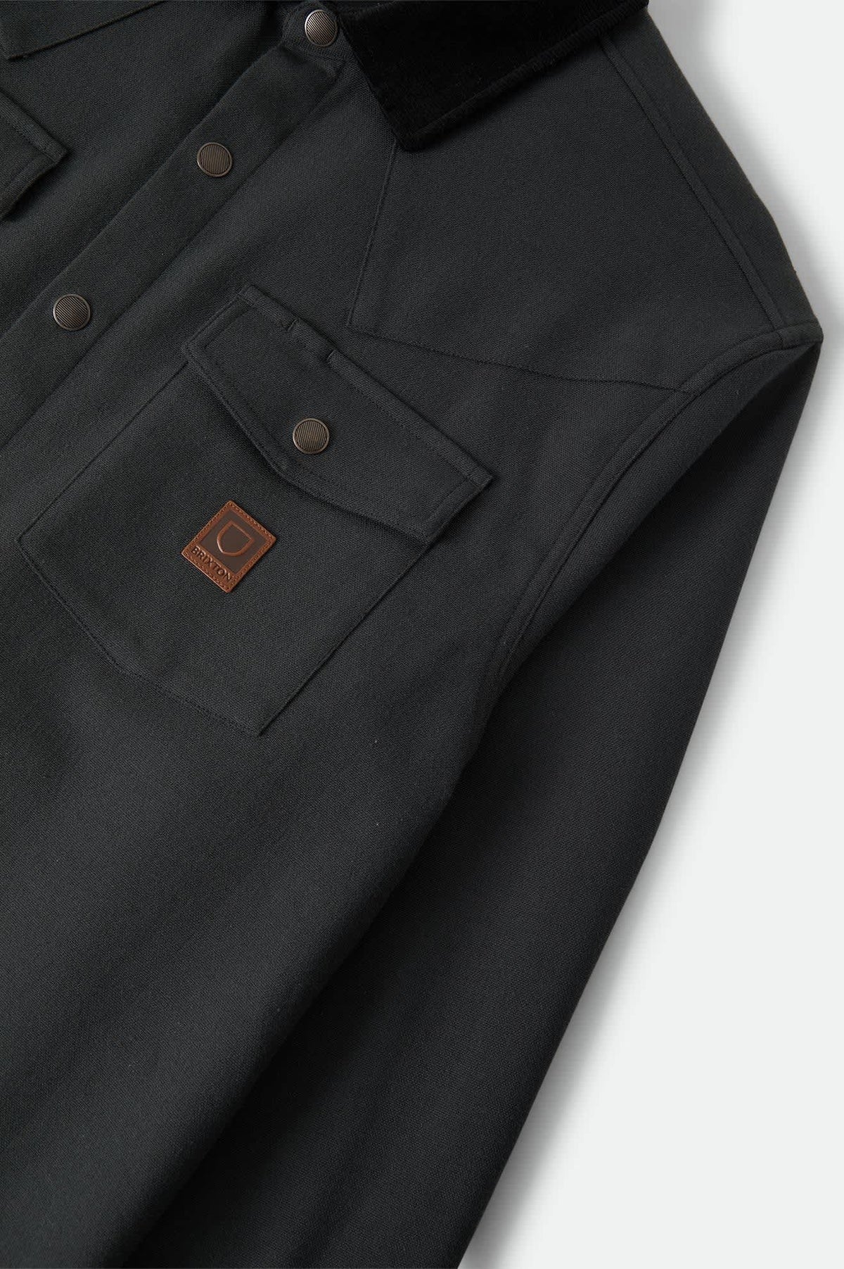 BRIXTON - Bowery Builders Ranch Performance Flannel black
