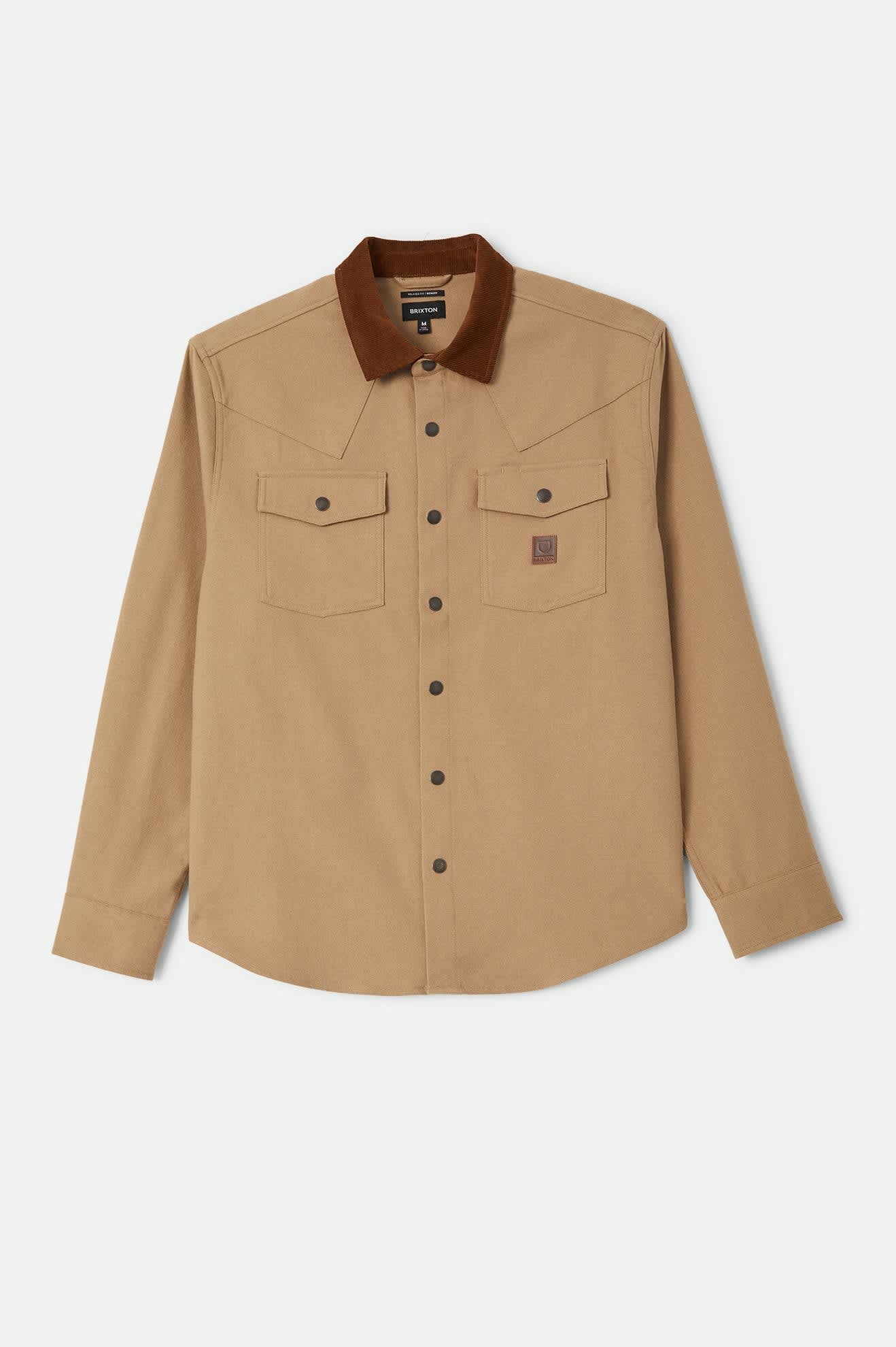 BRIXTON - Bowery Builders Ranch Performance Flannel brown