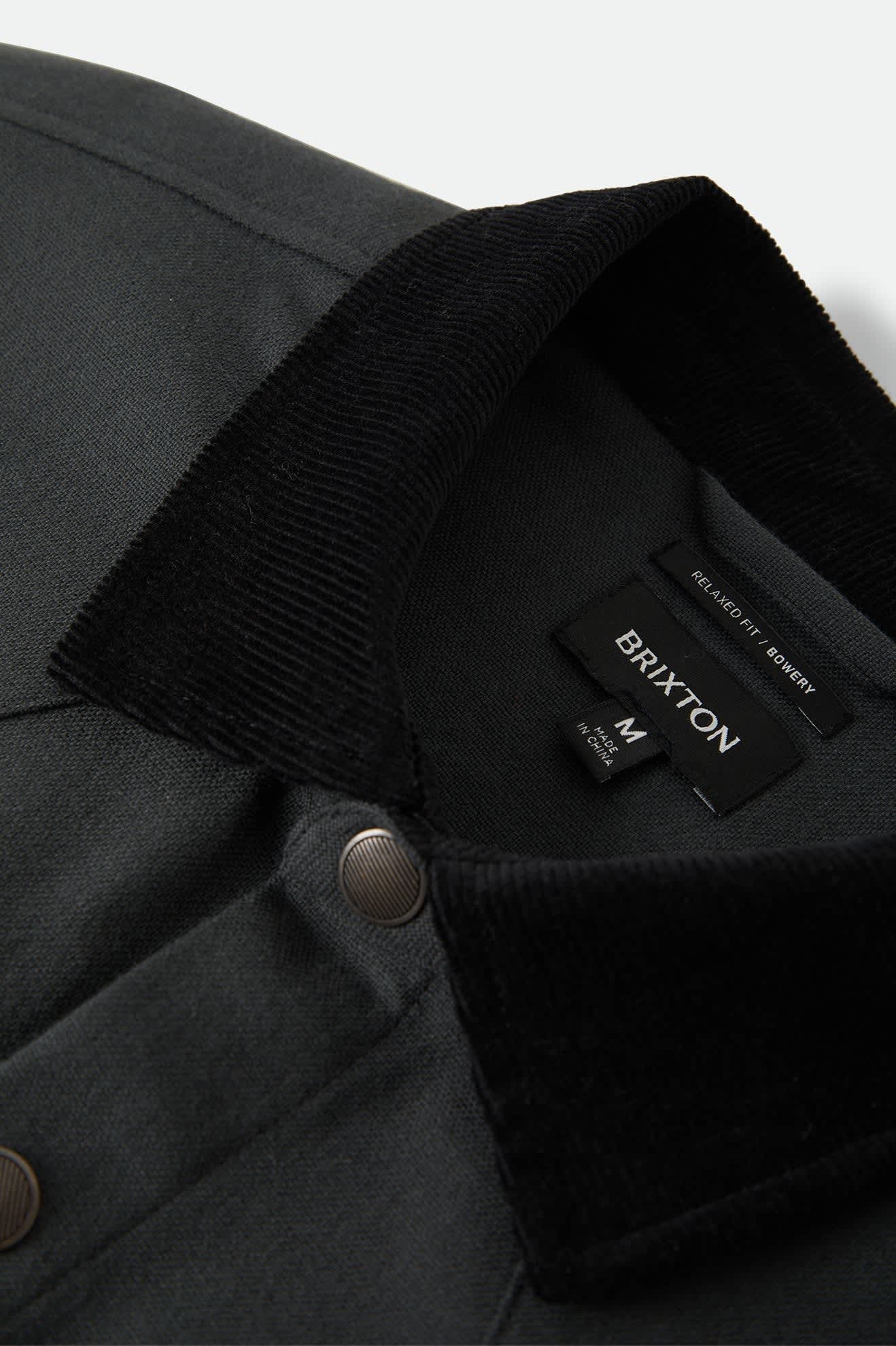 BRIXTON - Bowery Builders Ranch Performance Flannel black