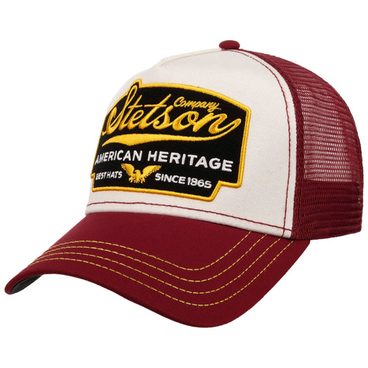 STETSON - Trucker Cap American Heritage BORDEAUX