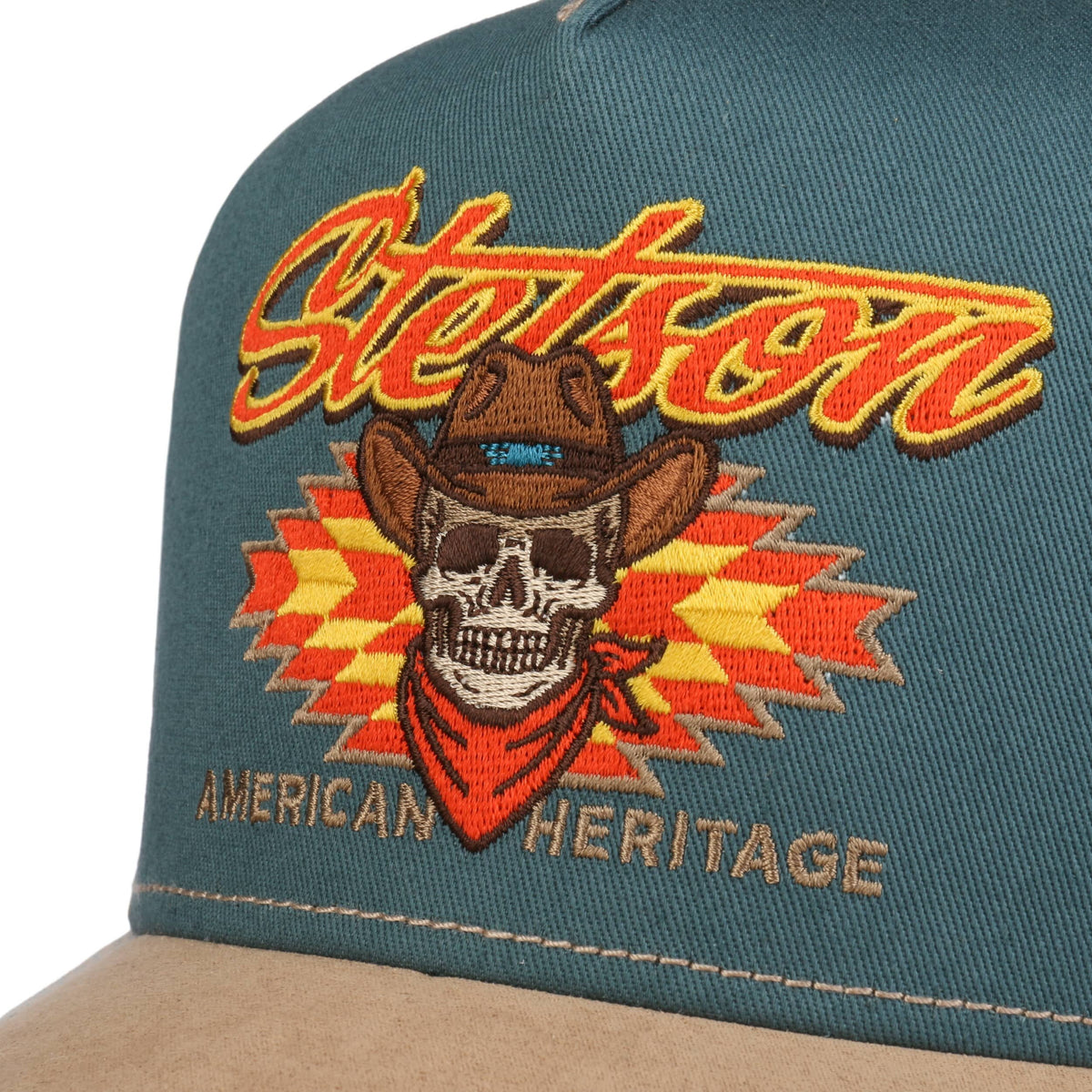 STETSON - Trucker Western Skull