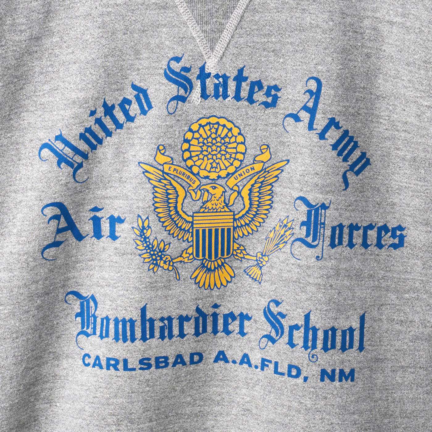 BUZZ RICKSON - Crew Neck U.S.Army Air Forces Bomb. School - H.GRAY