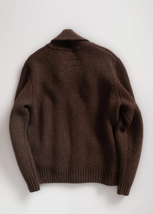 IRON AND RESIN - CABIN SHAWL Cardigan brown