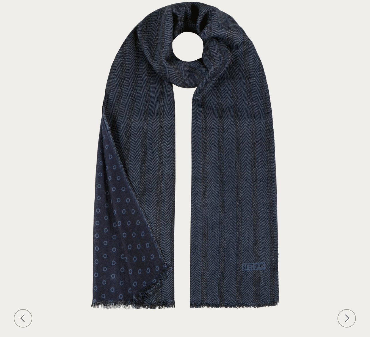 STETSON - Écharpe Herringbone Dots