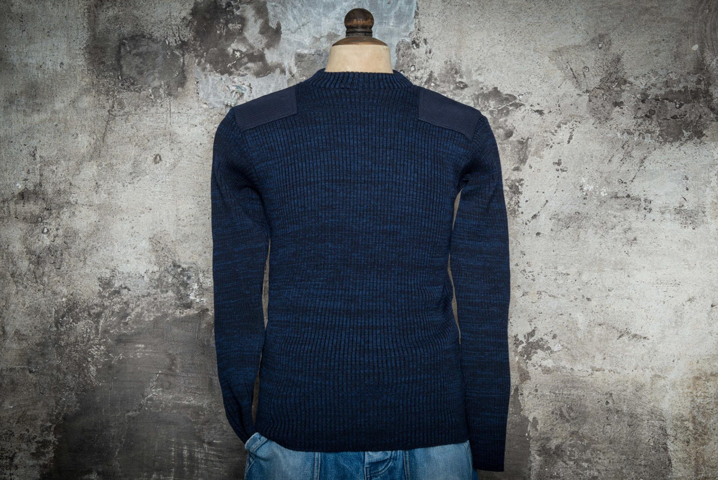 FLEURS DE BAGNE LE PULL "COMMANDO" indigo