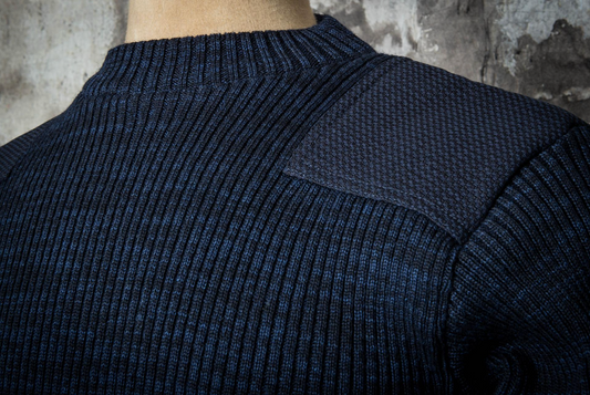 FLEURS DE BAGNE LE PULL "COMMANDO" indigo