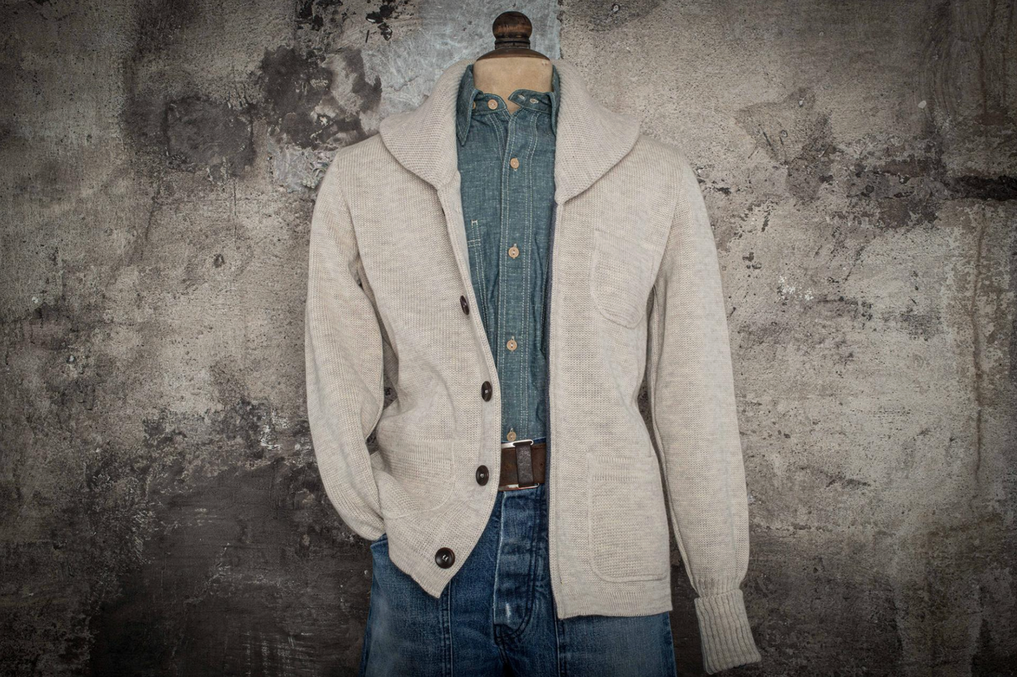 FLEURS DE BAGNE CARDIGAN L'ENFANT DU MALHEUR naturel