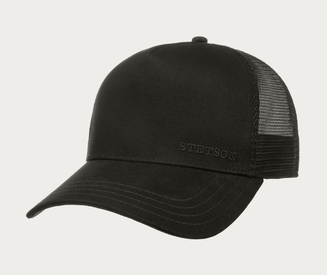 STETSON - Trucker Cap Cotton black