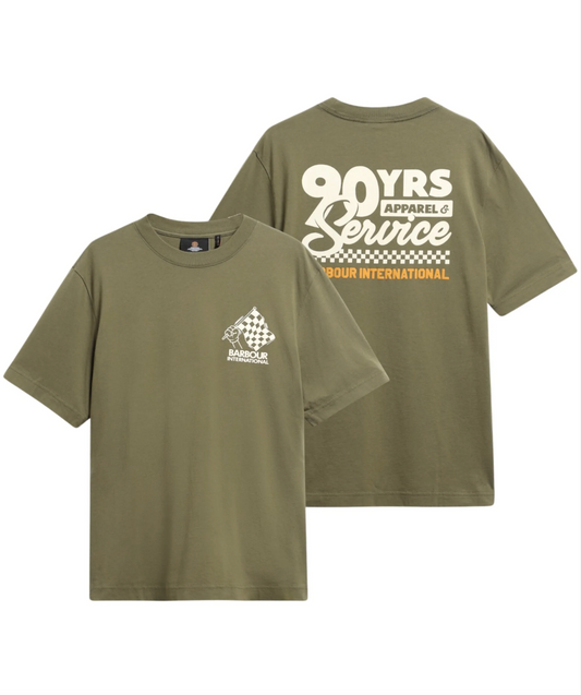 Barbour - HERMAN GRAPHIC T-SHIRT olive