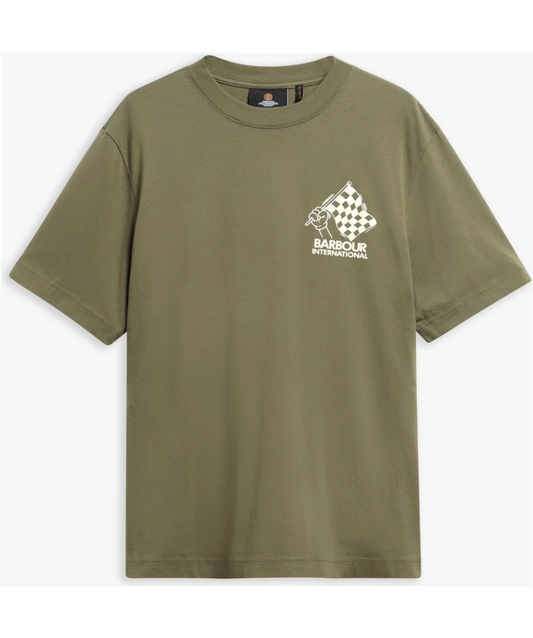 Barbour - HERMAN GRAPHIC T-SHIRT olive