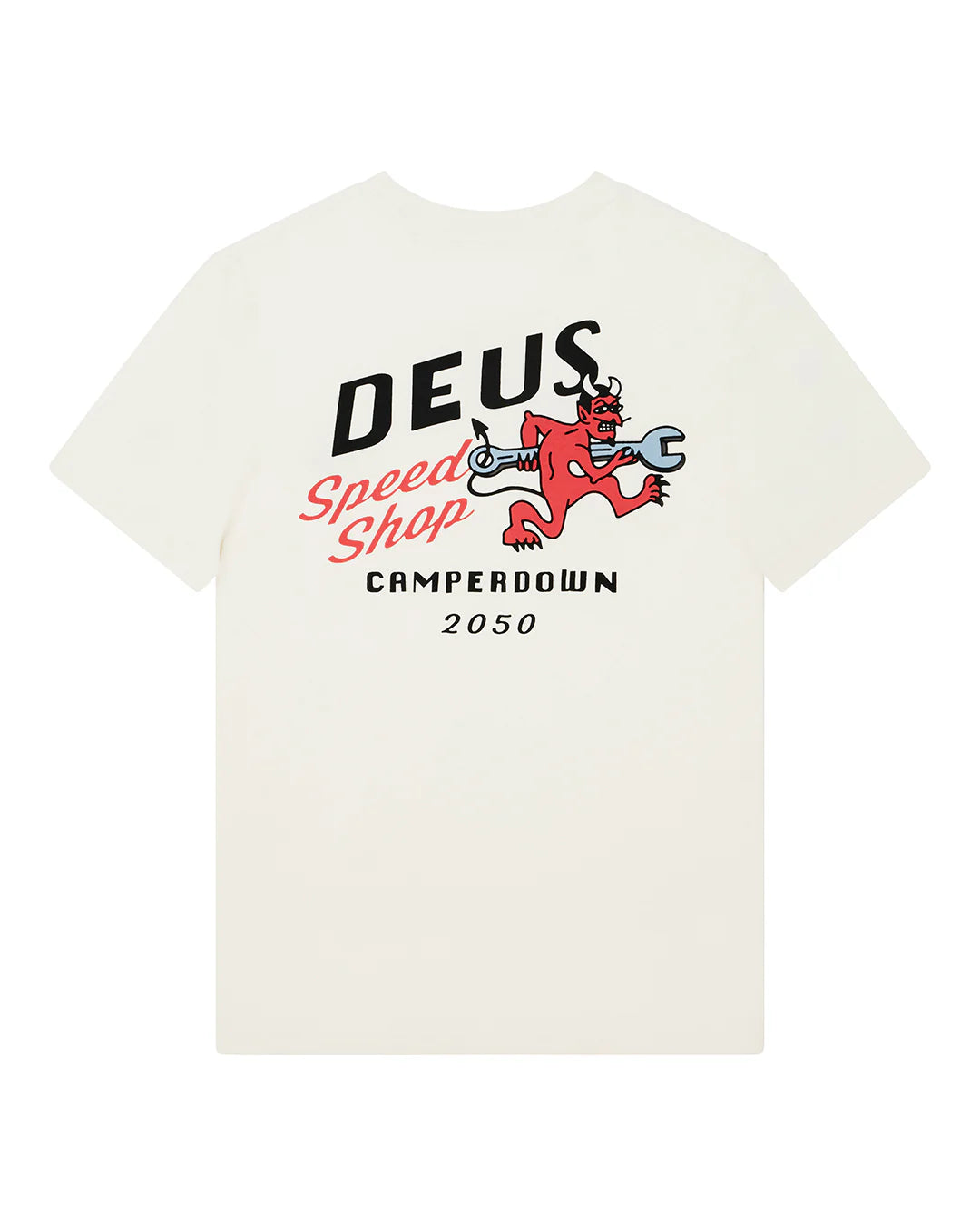 Deus ex Machina - DOGLEG TEE dirty white