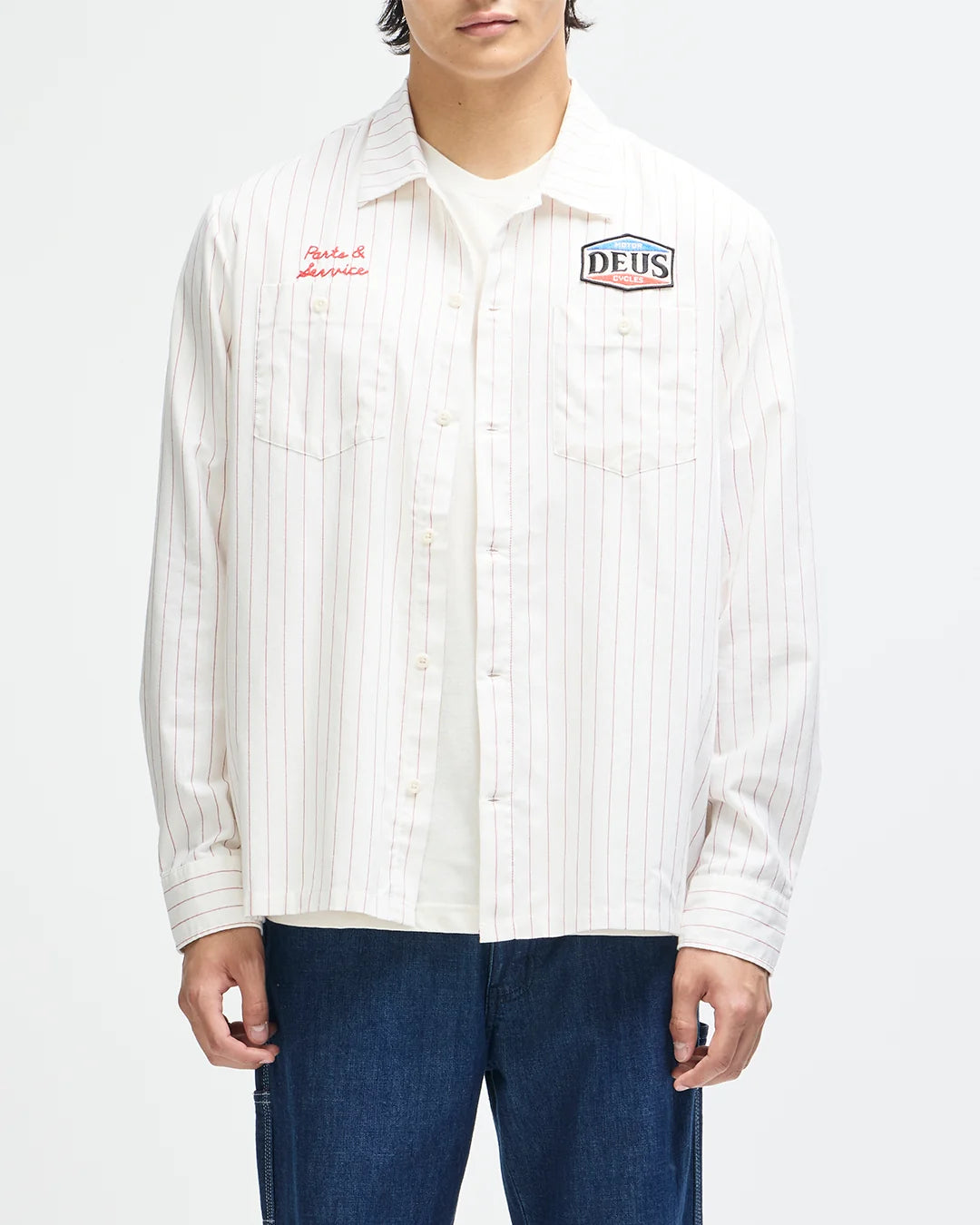 Deus ex Machina - Forecourt Stripe Shirt white