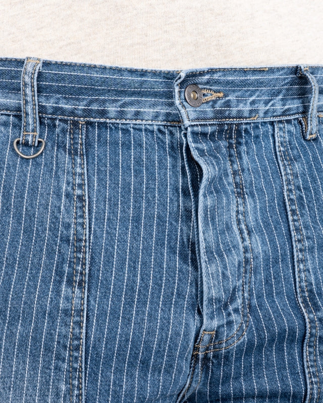 PIKE BROTHERS 1967 UTILITY TROUSERS BLUE WABASH RINSED