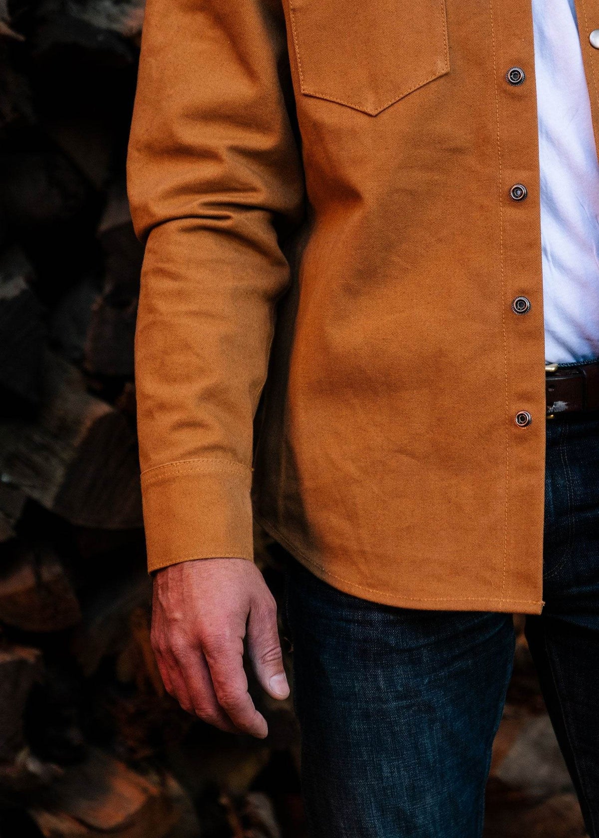 IRON AND RESIN - Fenceline Shirt cognac